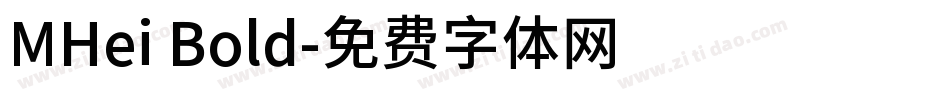 MHei Bold字体转换